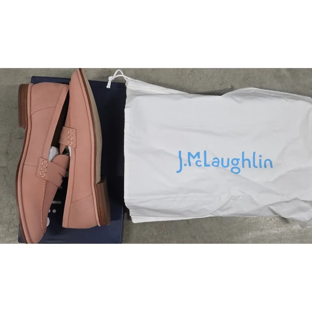 J.McLaughlin Concetta Leather Loafers in Pink - Women's Size 9.5 new in box